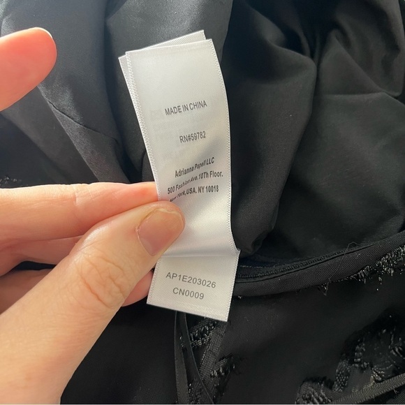 ADRIANNA PAPELL Plus Size Black Floral Chiffon One-Shoulder Jumpsuit - Picture 11 of 12